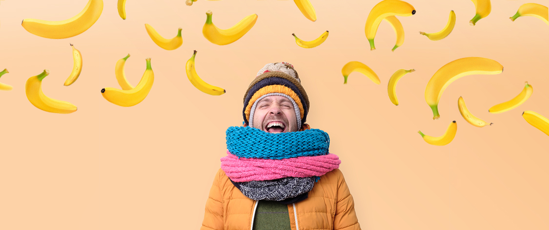 La banane, parfaite pour l'hiver !